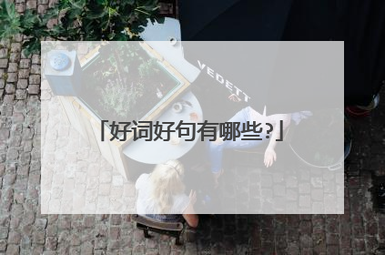 好词好句有哪些?