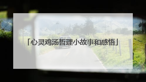 心灵鸡汤哲理小故事和感悟