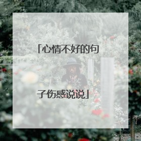 心情不好的句子伤感说说