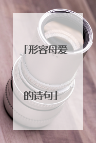 形容母爱的诗句