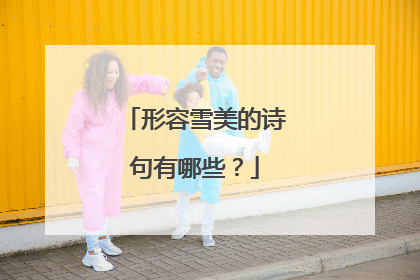 形容雪美的诗句有哪些?