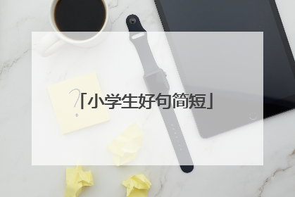 小学生好句简短