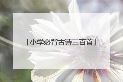 小学必背古诗三百首