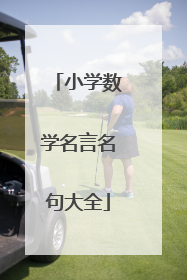 小学数学名言名句大全