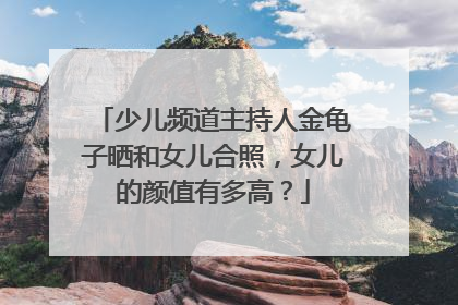 少儿频道主持人金龟子晒和女儿合照,女儿的颜值有多高?