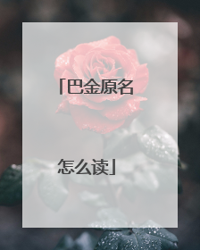 巴金原名怎么读