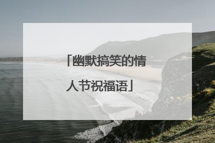 幽默搞笑的情人节祝福语