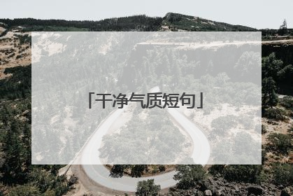 干净气质短句