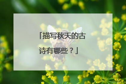 描写秋天的古诗有哪些?