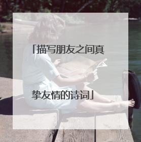描写朋友之间真挚友情的诗词