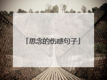 思念的伤感句子