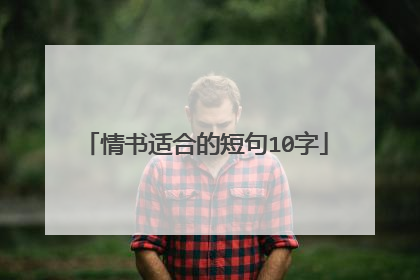 情书适合的短句10字