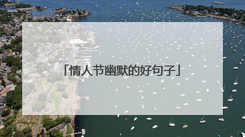 情人节幽默的好句子