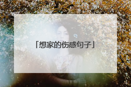想家的伤感句子