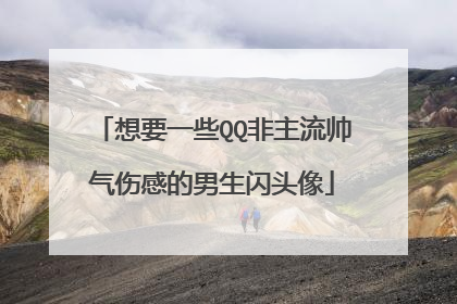 想要一些QQ非主流帅气伤感的男生闪头像