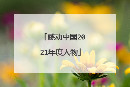 感动中国2021年度人物