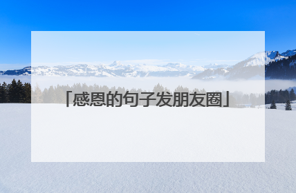 感恩的句子发朋友圈