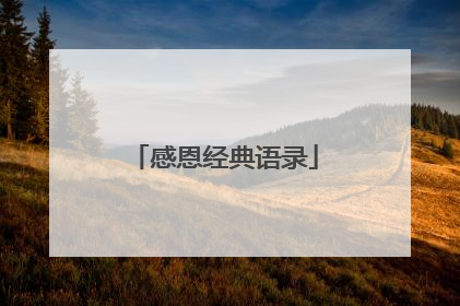 感恩经典语录