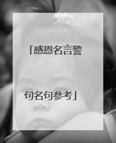 感恩名言警句名句参考