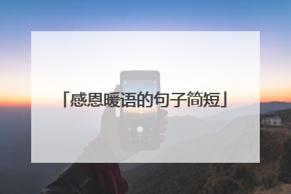 感恩暖语的句子简短