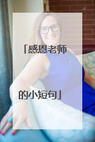 感恩老师的小短句