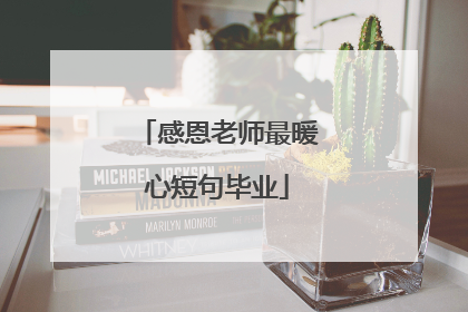 感恩老师最暖心短句毕业