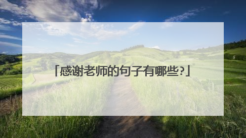 感谢老师的句子有哪些?
