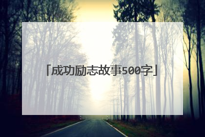 成功励志故事500字