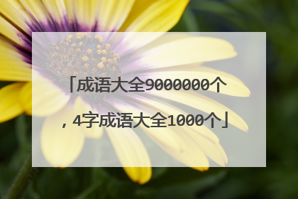 成语大全9000000个,4字成语大全1000个