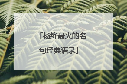 杨绛最火的名句经典语录