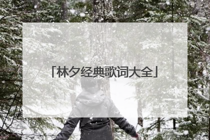 林夕经典歌词大全