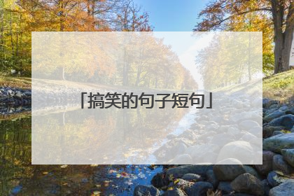 搞笑的句子短句