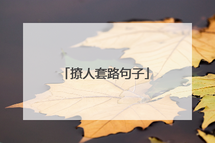 撩人套路句子