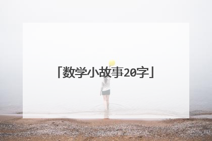 数学小故事20字
