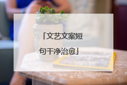 文艺文案短句干净治愈