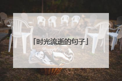 时光流逝的句子