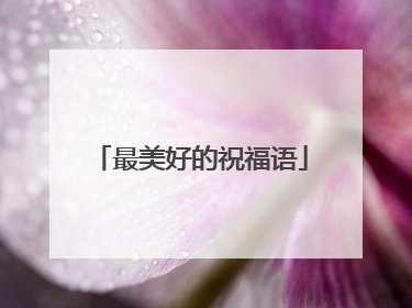 最美好的祝福语