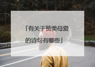 有关于赞美母爱的诗句有哪些