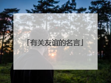 有关友谊的名言