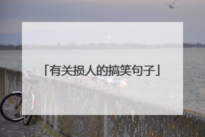 有关损人的搞笑句子