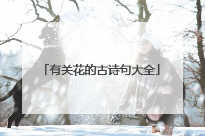 有关花的古诗句大全