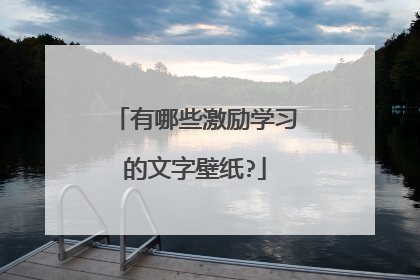 有哪些激励学习的文字壁纸?