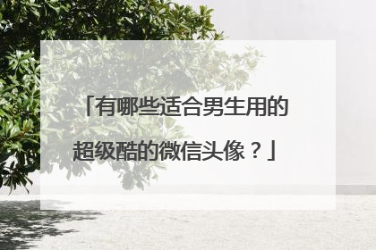 有哪些适合男生用的超级酷的微信头像?