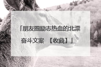 朋友圈励志热血的北漂奋斗文案 【收藏】