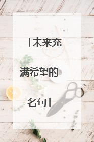 未来充满希望的名句