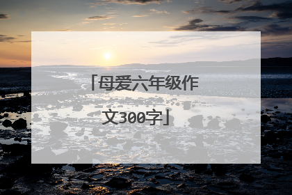 母爱六年级作文300字