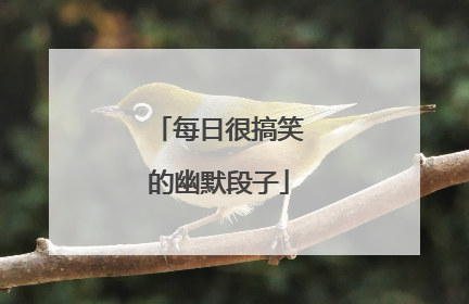 每日很搞笑的幽默段子