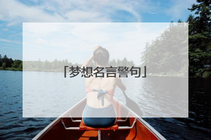 梦想名言警句