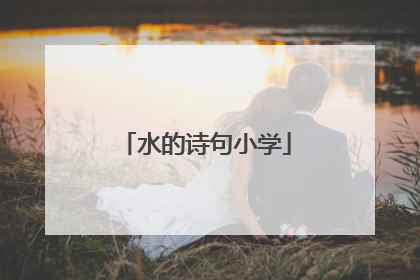 水的诗句小学