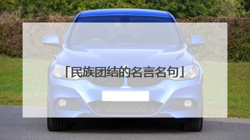 民族团结的名言名句